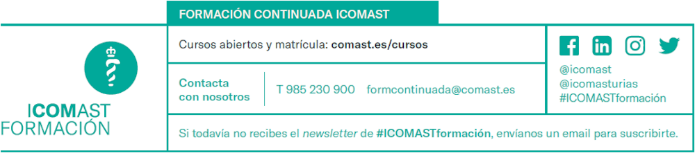 Recopilación de la información de contacto de «Formación Continuada ICOMAST»